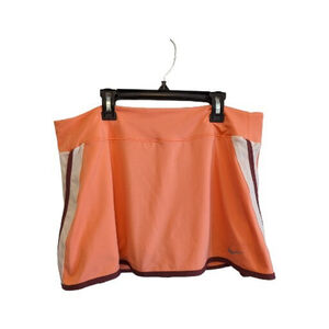 Nike Skirt Womens XL Peach White Burgandy Stretch Dri-Fit Tennis Shorts